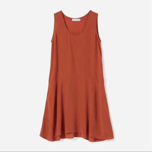 Everlane The Clean Silk Sleeveless Dress Sz 6 - Picture 2 of 12